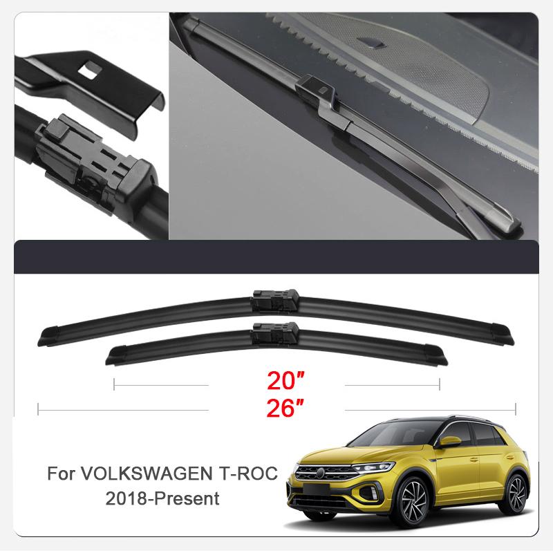 2шт автомобильные лезвия резиновые дворники для лобового стекла Volkswagen Altas Teramont Golf ID.3 ID.4 ID.5 ID.6 ID.7 JETTA TAOS T-CROSSTOUAREG