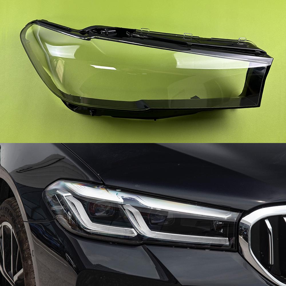 Крышка фары для BMW 5 серии G30 G38 520 525 530 540 2021 2022 2023 Прозрачный абажур Плексиглас Замена оригинальной линзы
