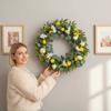 Realistic Artificial Lemon Garland Eucalyptus Leaves Simulation Lemon Vine  Kitchen Decor