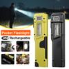Rechargeable LED Flashlight W/ Side & Clip Multiple Modes Pocket EDC Torch for Camping Hiking Outdoor Inspection,Gift Idea
