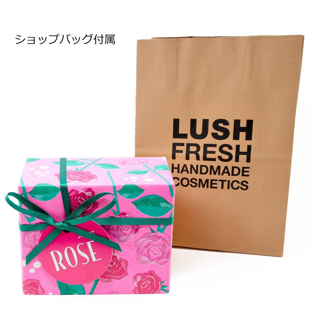(Пышный) Подарочный набор LUSH Rose с сумкой для покупок