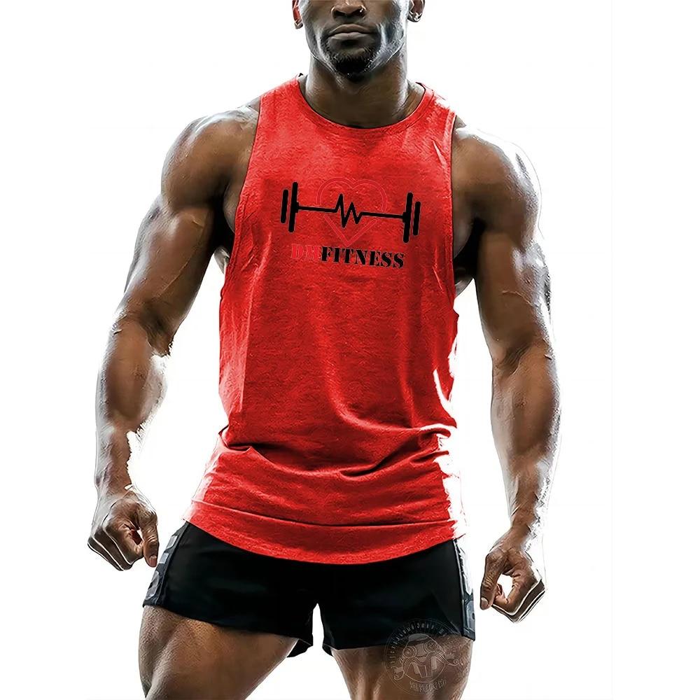 Летний спортивный мужской жилет для спортзала, летний мужской жилет с круглым воротником, удобный дышащий спортивный жилет без рукавов со штангой, быстросохнущий