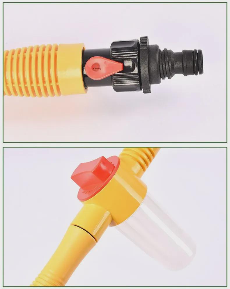 Portable Telescopic Chenille Car Wash Mop with Auto-Rotating Brush