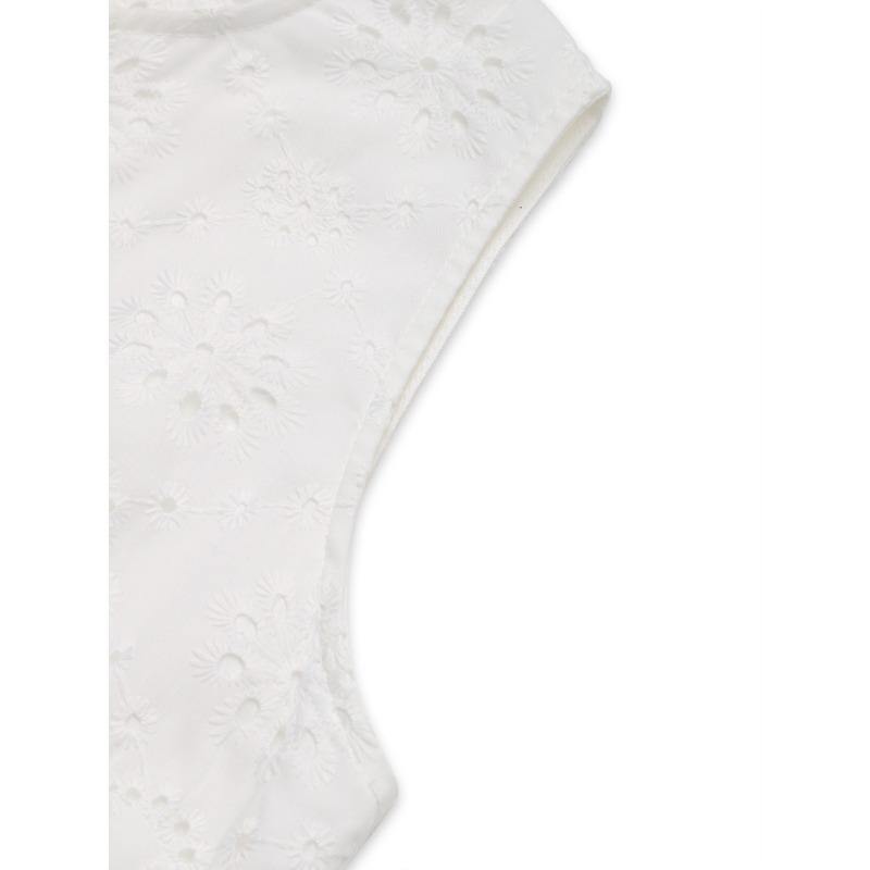 Женское летнее платье-жилет без рукавов с вырезом на груди и шнуровкой