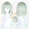 Chainsmoker Cat Yani Neko Satou Yuko Cosplay Wig 38cm Light Green Anime Cosplay Wigs Heat Resistant Synthetic Hair Halloween