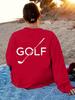 GOLF with Golf Club Women's Sweatshirts