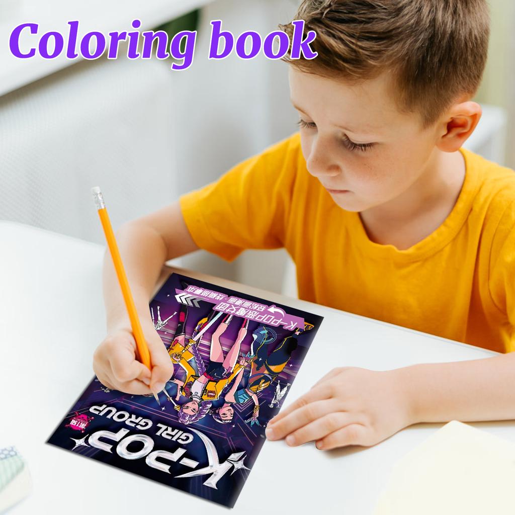 Anime Peripheral Picture Book Peripheral Coloring Book Line Drafts Children's Brochure Coloring Drawing