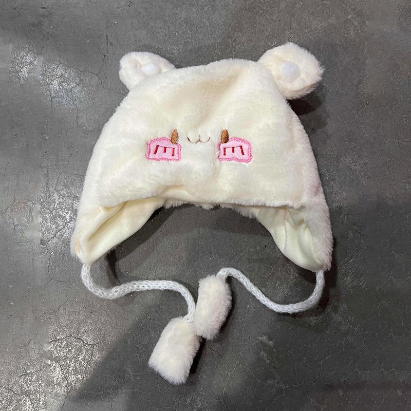 Capybara зимние теплые детские шапки для девочек и мальчиков флисовые шерстяные шапки с подгибкой с комками шерсти защитные шапки для ушей мягкий чепчик для новорожденных