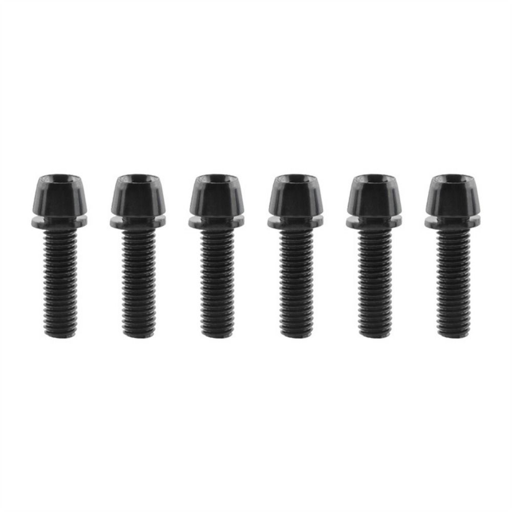 6pcs/set Titanium-plated Bike Handle in Bolts M5 * 17MM Bicycle Stem Screw Mountain Bike