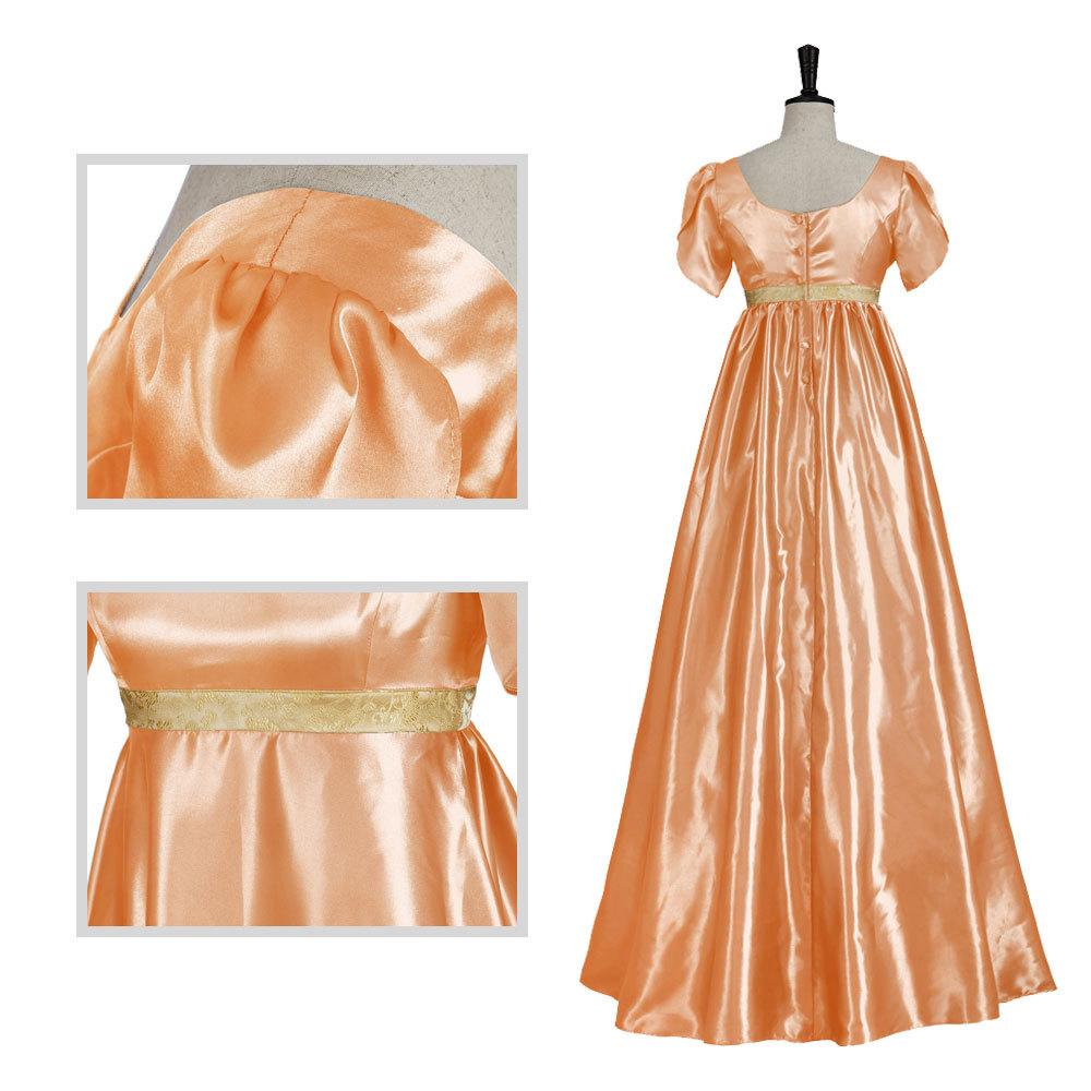 Атласные платья Викторианские бальные платья Платья с ампирной талией Платья в стиле регентства