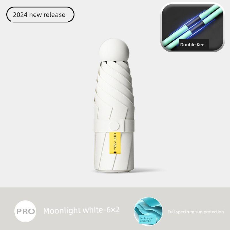Capsule Sun Umbrella, Sun Protection, Uv Protection, Dual-Use for Sun and Rain, Mini 40% off Fold, Ultra-Light, Compact, Portable m