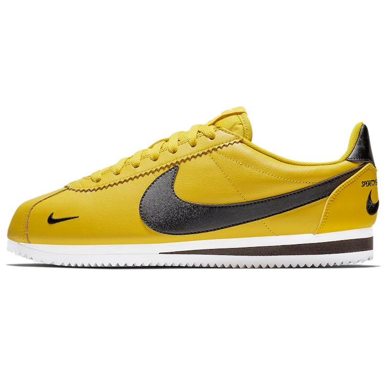 Nike Классические кроссовки Cortez с кожаной амортизацией, нескользящей подошвой, низкие, для марафона, мужские 807480-700