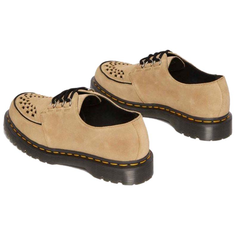 Dr. Martens Ramsey Savannah Suede Comfortable Simple Fashion Versatile Low-Top Casual Shoes Unisex casual shoes Brown 40572200