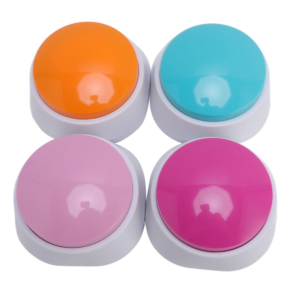 4 шт. Кнопки для дрессировки питомцев Запись 30 секунд Способствуют взаимодействию Кнопки для разговора кошек и собак