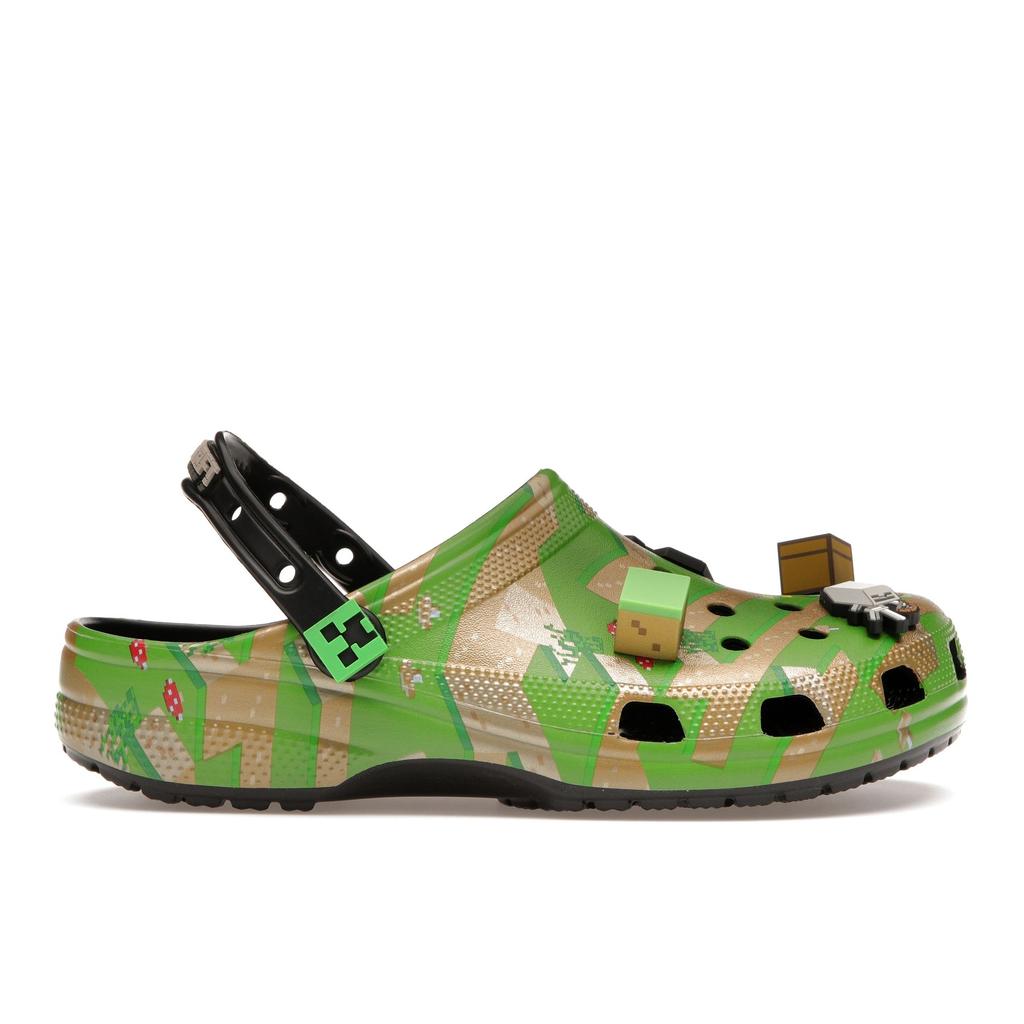 Minecraft X Crocs Classic Clog Grass Block Unisex Sneakers Green Multi 208472-90H