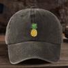 Pineapple printed baseball cap, outdoor casual hat, sports and daily outfit, fashionable headwear, street style