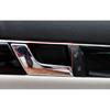 Inner Door Bowl Sticke Panel For Benz C-Class Real Red Carbon Cover Trim 2007-14