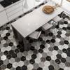 Cement Color Non-Slip Hexagonal Sticker Waterproof Marble Floor Sticker Hexagonal Kitchen And Bathroom Wallpaper Self-Adhesive