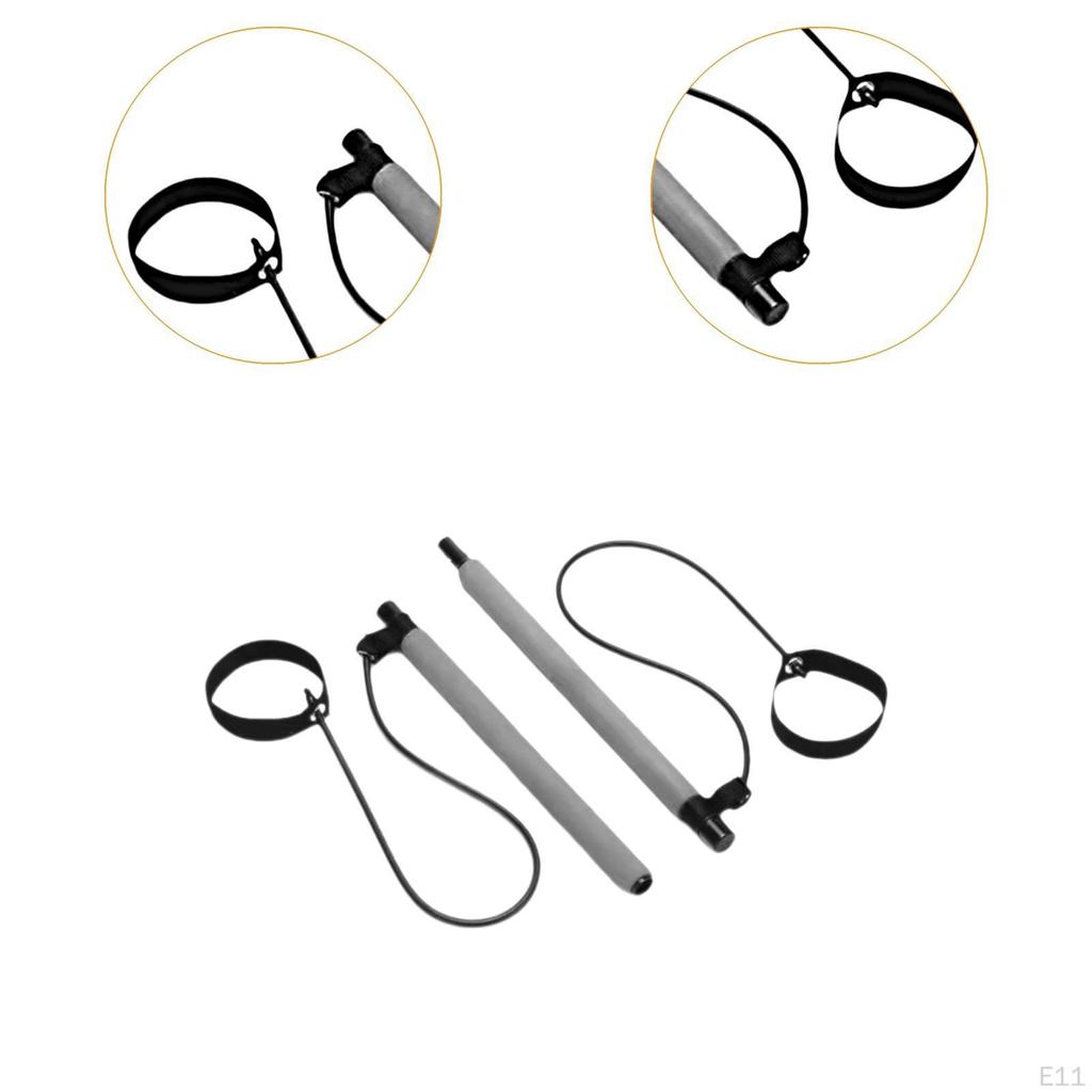 Секция пилатес-бара с эспандерами для домашнего фитнеса