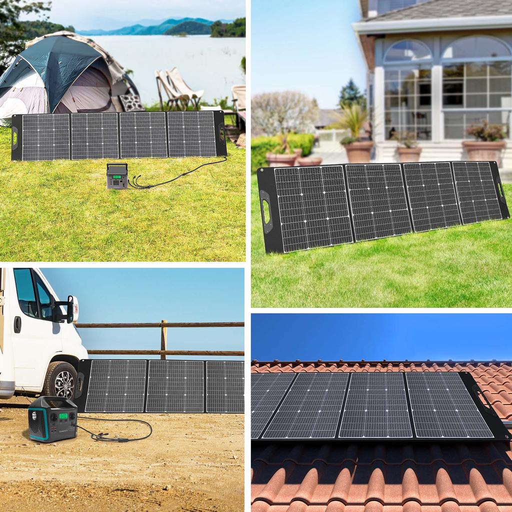 Электростанция Генератор 500 Вт(Пиковая мощность 1000 Вт) SWAREY S500 Pro 518Wh солнечный генератор зарядное устройство Power Bank с солнечной панелью 200 Вт