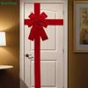 Christmas Large Red Hanging Door Bowknot For Wedding Holiday Christmas Party Home Decoration DIY Supplies