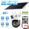 LS VISION 4K 8MP HD WiFi 4G Camera Outdoor Wireless PTZ Solar IP Camera Built-in Battery Video Surveillance Camera V380 Pro Waterproof Cam