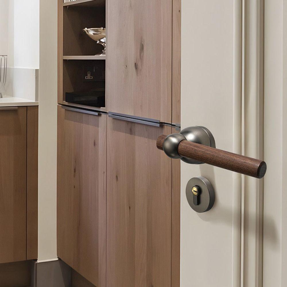 Магнитный дверной замок Алюминий Цинк Цинковый сплав Дверная ручка Функция безопасности Магнитный замок Межкомнатная дверь