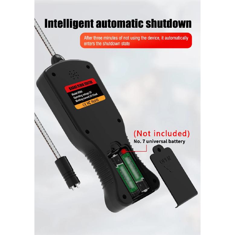 Brake Fluid Tester Oil Detection High Precision Portable for DOT3 DOT4 DOT5.1 V066 Car Motorbike Truck Moisture Content Analyzer