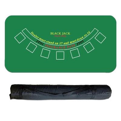 ЗДОРОВЫЙ Мат для Блэкджека Стол для Казино 120см x 60см с Чехлом для Хранения