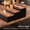 3 Tiers Wooden Perfume Display Stand with Storage Drawer Large Capacity Desktop Perfume Organizer Storage Box