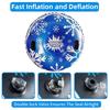 Inflatable Ski Ring Durable Waterproof Fast Inflation Easy Storage Eco-friendly Snow Sled for Kids Adults
