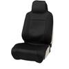 BONFORM Dry Knit Seat Moisture Quick Front Seat 1 Covers, Antibacterial, Wicking, Drying, Piece, Black, 4117-10BK