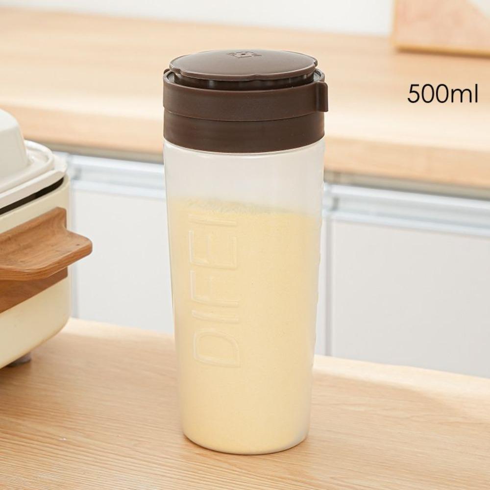 Rotary Mixing Chamber Flour Shaker Plastic Seasoning Shaker New Design Powder Shaker Bottle