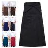Унисекс фартук на пояс 3 кармана Поварской полуфартук Новый полуфартук Парикмахер