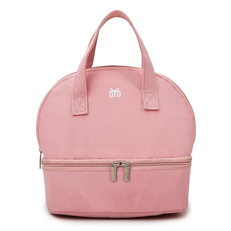 1 шт. двухэтажные водонепроницаемые холщовые сумки для обеда для женщин, портативная сумка-тоут с термоизоляцией, ланч-бокс