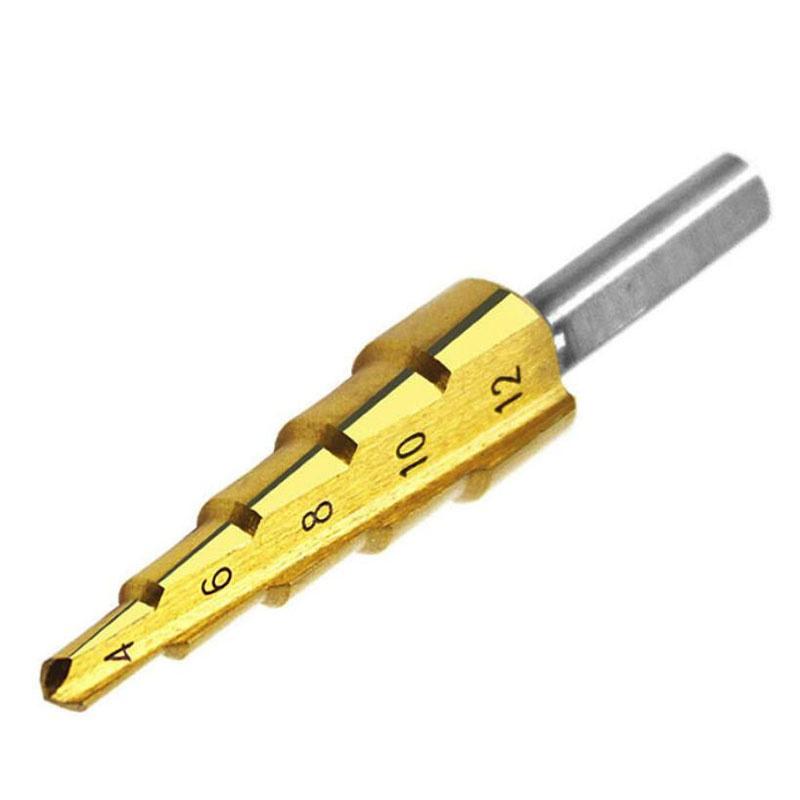 1/3 шт. профессиональная быстрорежущая сталь, большой ступенчатый конус, треугольная ручка с покрытием, металлическое сверло, набор инструментов, резак для отверстий 4-12/20/32 мм