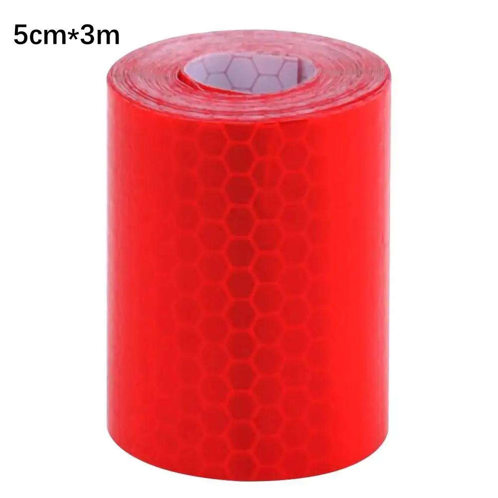 Автомобильная светоотражающая лента 3 м/1 м, предупреждающая наклейка для автобезопасности, защитная лента-отражатель, пленка для грузовиков, авто наклейки для мотоциклов