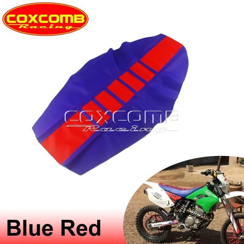 Custom MX Seat Cover Ribbed Motocross Racing Seat Pad For Suzuki Yamaha Gas Gas Kawasaki KLX KXF EXC RM RMZ DRM WR YZ 125 450