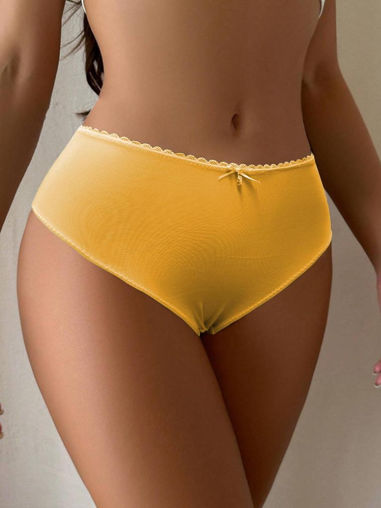 Women's Sexy Panties Custom Words Heart Pattern Comfortable Panties Low Waist Briefs