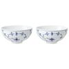 [Официальный импорт] Синий Цветочный Простой Рисовые Пиалы, 300 мл, Пара (2 миски), Свадебный подарок, 1062491