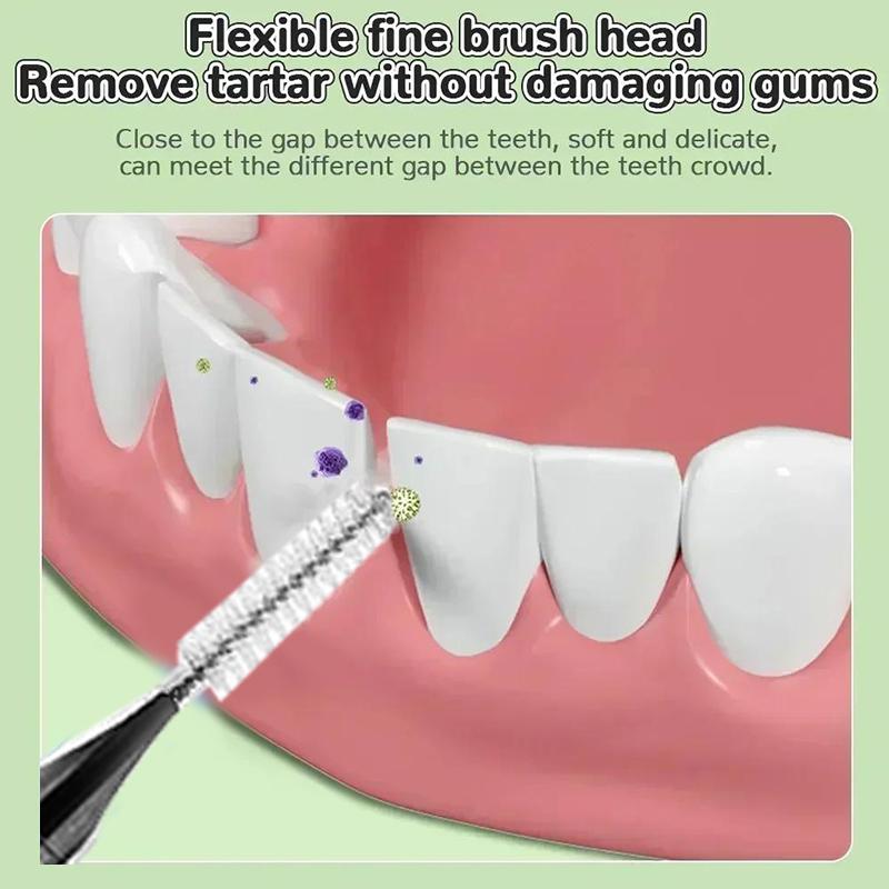 10 Piece Set Interdental Brushes for Tooth Gap Cleaning with Mascara Brushes for Multi Purpose Use in Beauty and Oral Health