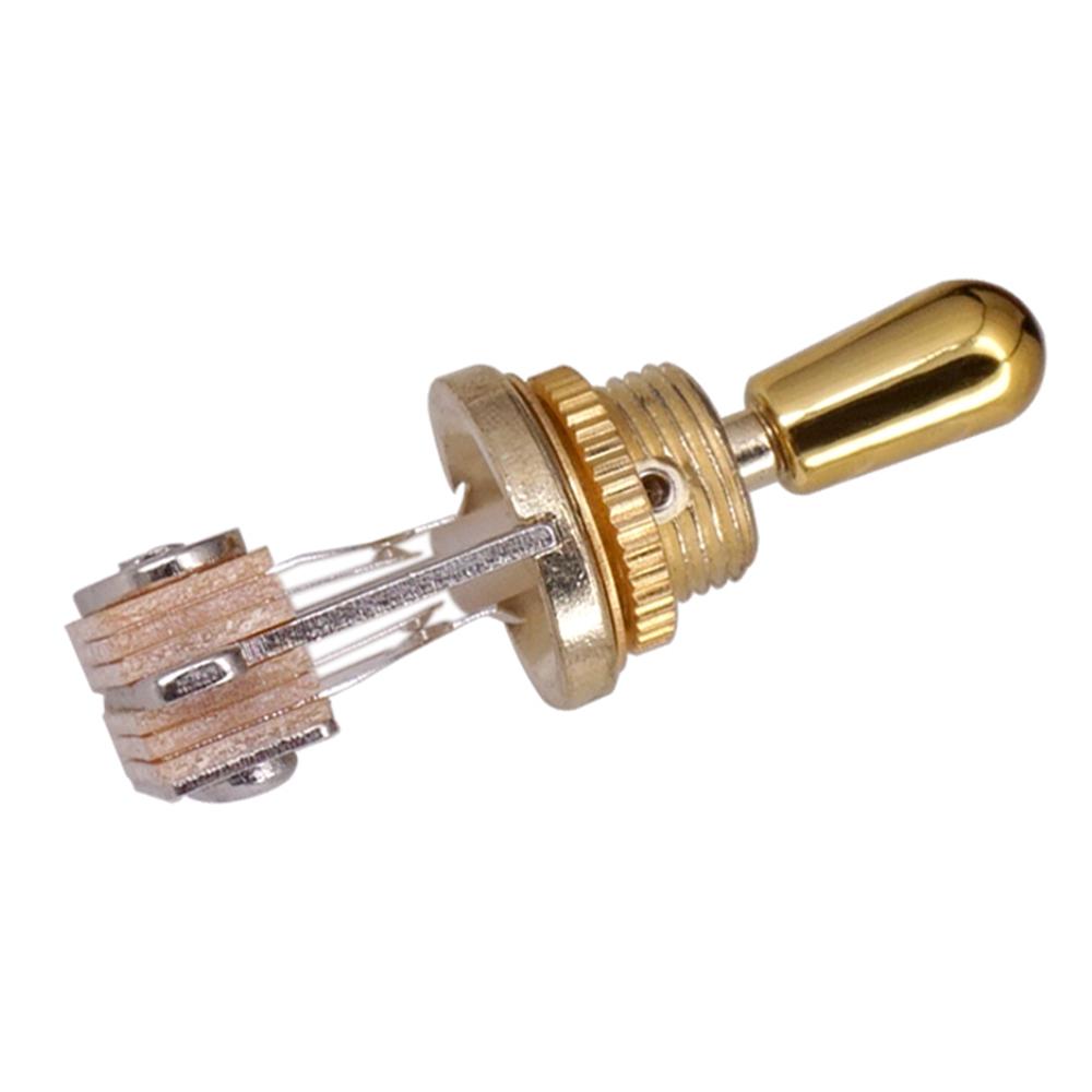 3 Way Short Straight Guitar Toggle Switch Pickup Selector with Brass Hat Compatible with Les Paul LP SG Electric Guitars
