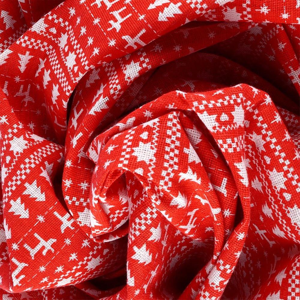 Stain-Resistant Red Christmas Tablecloth 180x130cm