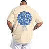 KESIHAN Mens Galaxy Back Graphic T Shirt Vintage Streetwear Summer Tee