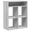 VidaXL Bibliothèque sonoma gris 66x31x80 cm bois d'ingénierie, armoire de rangement, étagère de rangement, unité de 860297