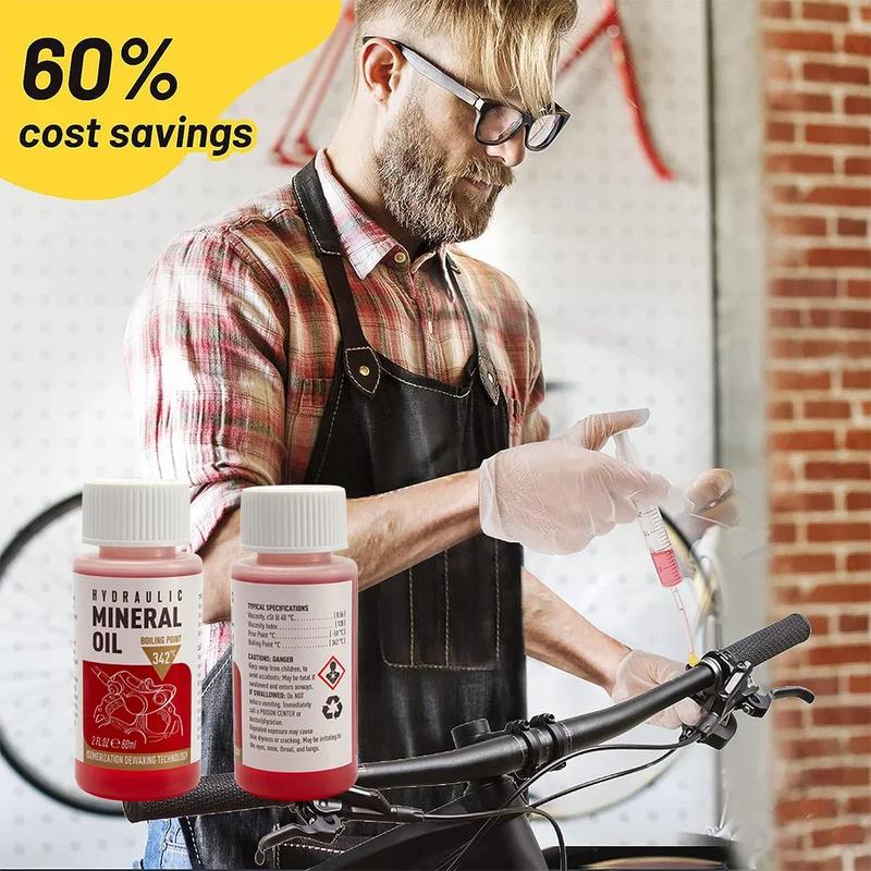 Bicycle Brake Fluid Mineral Oil System Fluid Cycling Mountain Bikes for Shimano Bike Accessorie Oil Injector Bicycle Brake Fluid