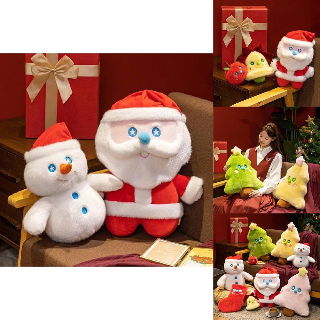Christmas Santa Plush Toy Decorative Cushion For Kid And Holiday Gift
