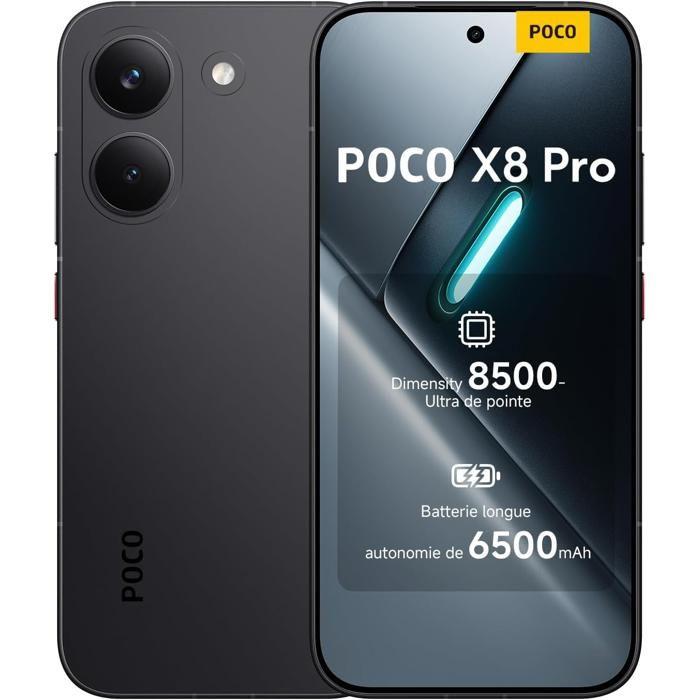 Смартфон POCO X8 Pro 8+256 ГБ Черный, Высокопроизводительный процессор Dimensity 8500-Ultra, Зарядное устройство не входит в комплект - Очень хорошее состояние