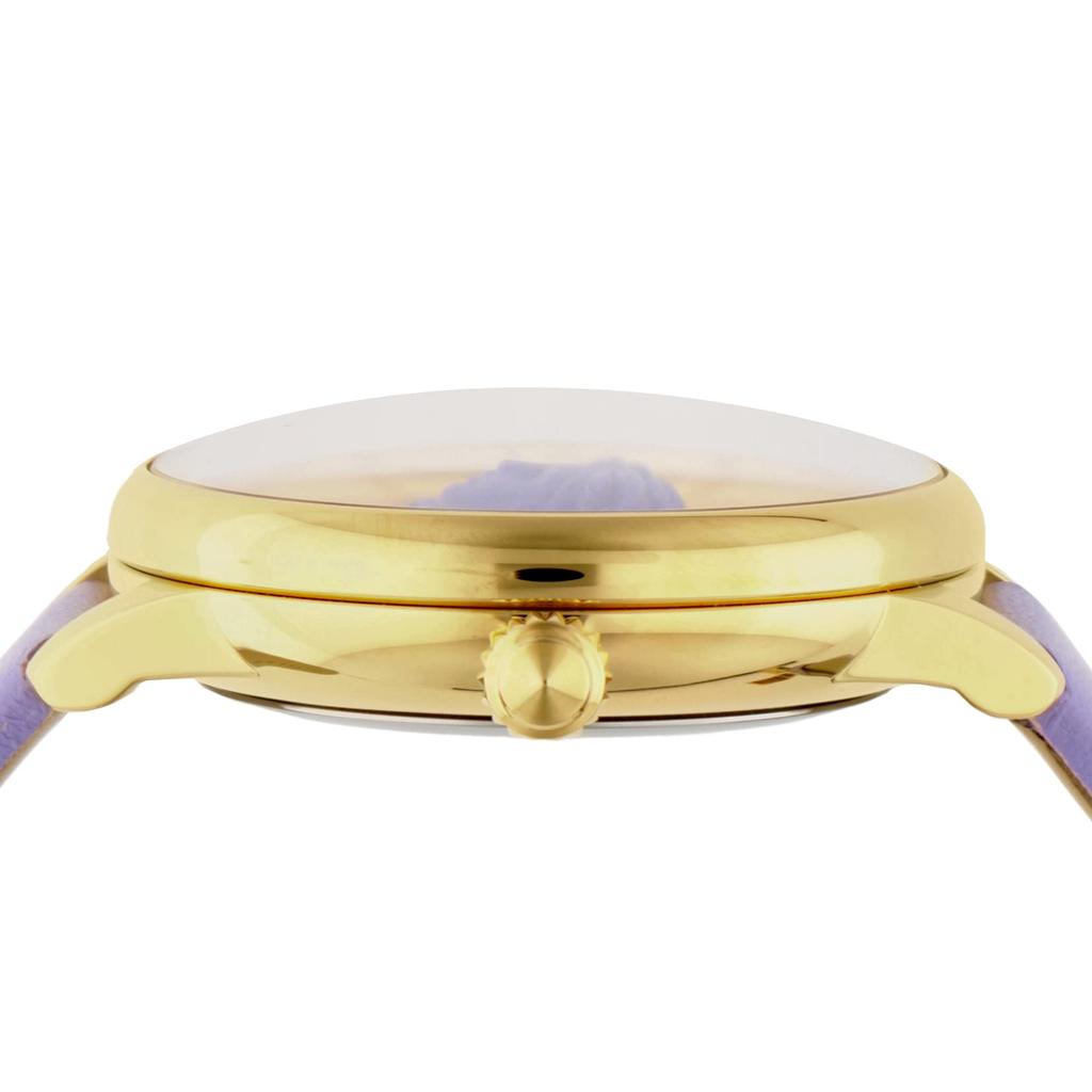 Watch LA MEDUSA Medusa Purple Dial Stainless Steel Sapphire Glass Quartz 38MM Swiss Watch VE2R00522 [Versace] Women's [Item]