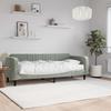 VidaXL Daybed with Mattress Light Grey 80x200 Cm Velvet 3197032